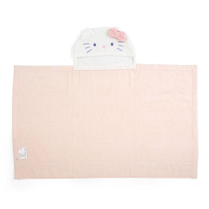 Cream Hello Kitty Sanrio Baby Hello Kitty Hooded Bath Wrap | NZ_HK59479