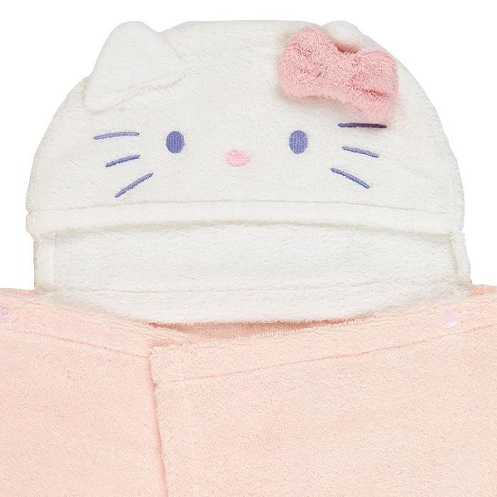 Cream Hello Kitty Sanrio Baby Hello Kitty Hooded Bath Wrap | NZ_HK59479