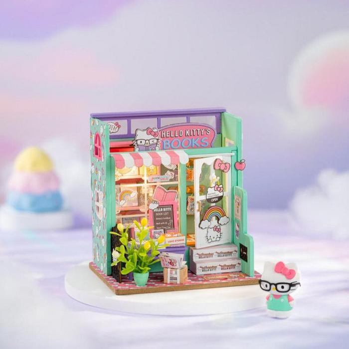 Green Hello Kitty Hello Kitty DIY Miniature Bookstore | NZ_HK63229