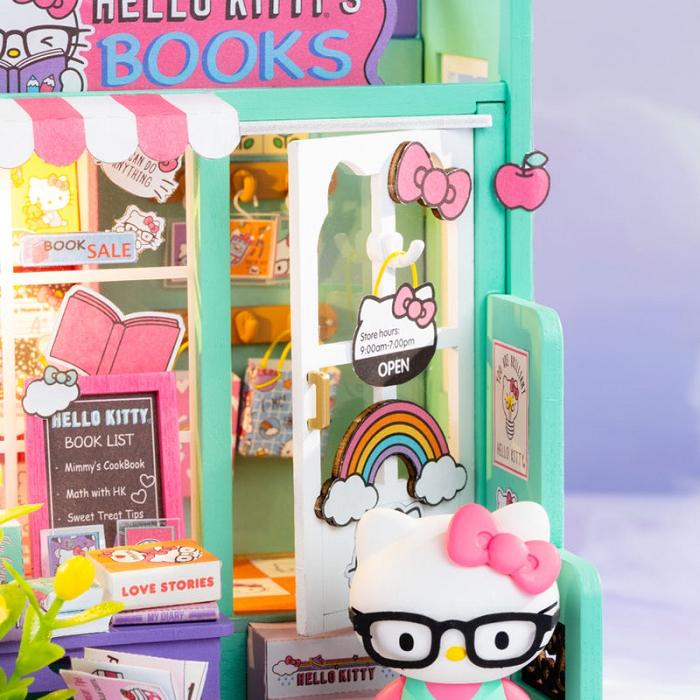 Green Hello Kitty Hello Kitty DIY Miniature Bookstore | NZ_HK63229