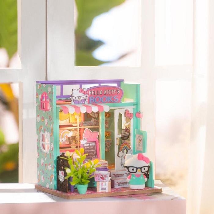 Green Hello Kitty Hello Kitty DIY Miniature Bookstore | NZ_HK63229