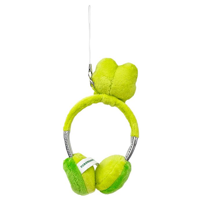 Green Hello Kitty Keroppi Plush Headphones Bag Charm | NZ_HK42817