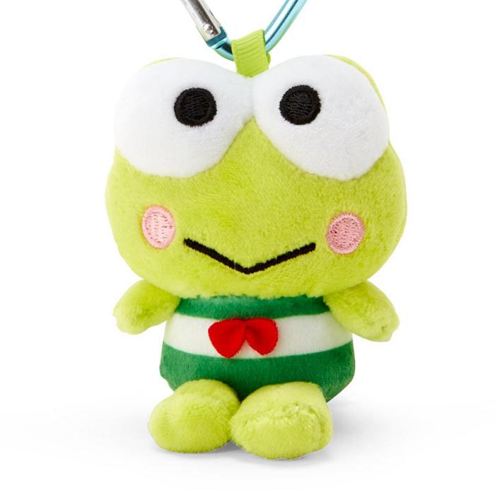 Green Hello Kitty Keroppi Plush Mascot All My Heart Keychain | NZ_HK10667