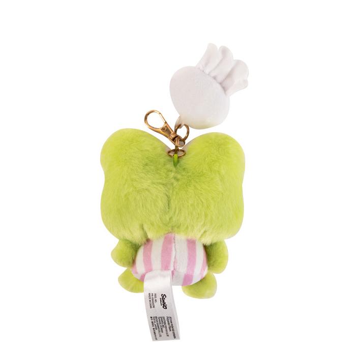 Green Hello Kitty Keroppi Plush Mascot Keychain (Teru Teru and Me Series) | NZ_HK74141