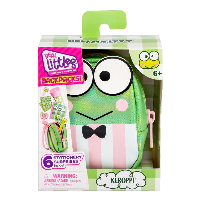 Green Hello Kitty Keroppi Real Littles Micro Backpack | NZ_HK14880