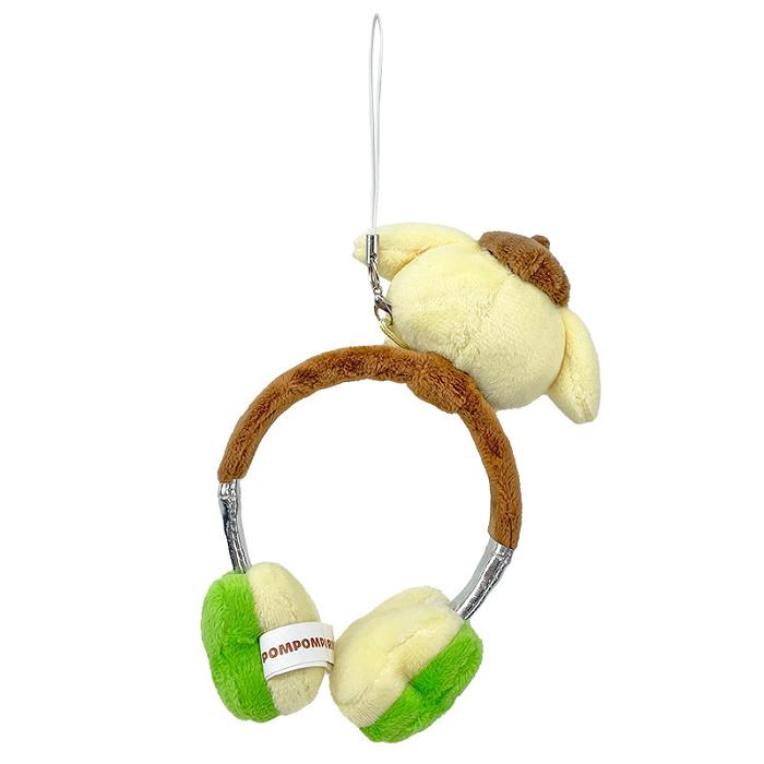 Green Hello Kitty Pompompurin Plush Headphones Bag Charm | NZ_HK96887