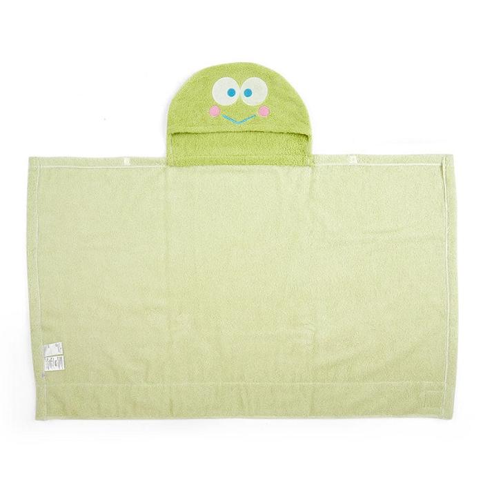 Green Hello Kitty Sanrio Baby Keroppi Hooded Bath Wrap | NZ_HK19354