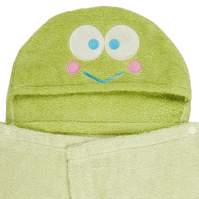 Green Hello Kitty Sanrio Baby Keroppi Hooded Bath Wrap | NZ_HK19354