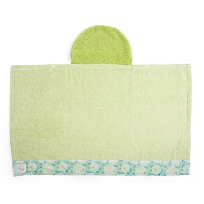 Green Hello Kitty Sanrio Baby Keroppi Hooded Bath Wrap | NZ_HK19354