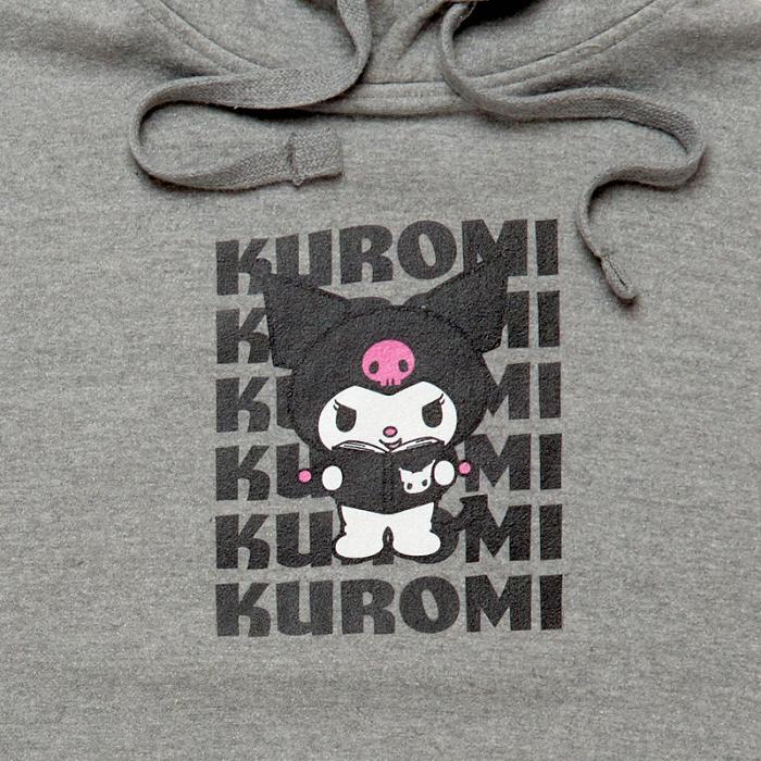 Grey Hello Kitty Kuromi Watashi Wa Unisex Hoodie | NZ_HK87297