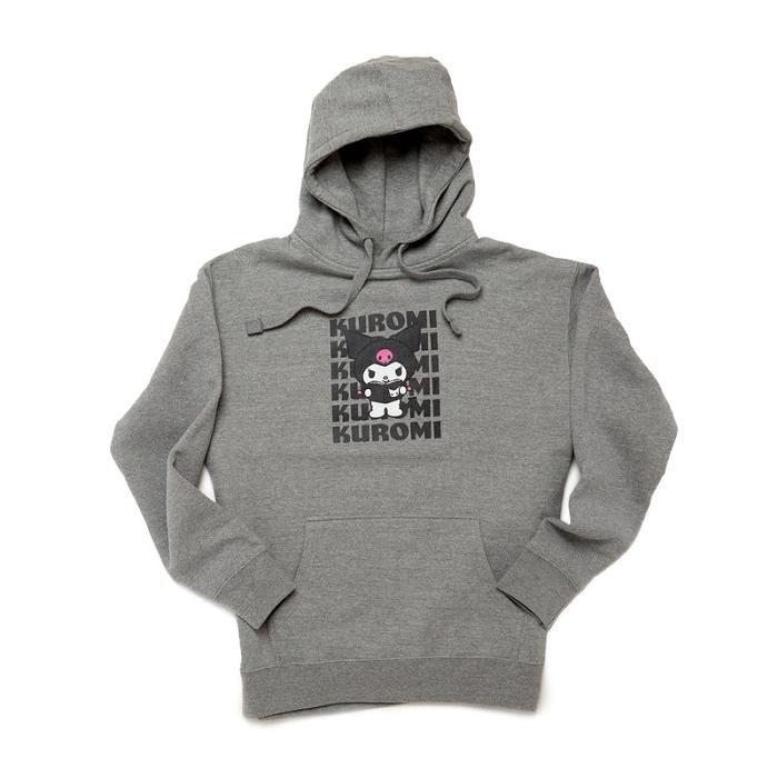 Grey Hello Kitty Kuromi Watashi Wa Unisex Hoodie | NZ_HK87297