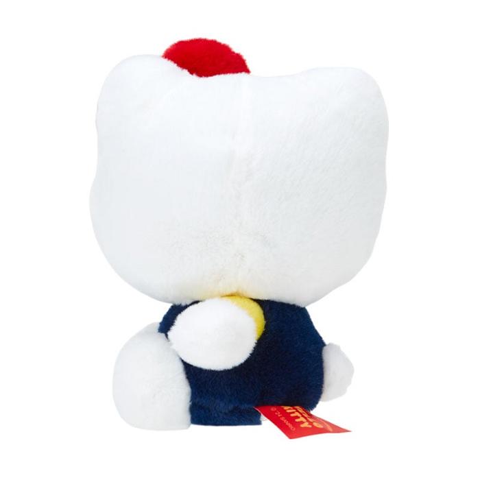 Navy / Red Hello Kitty Hello Kitty 50th Anniv. Plush Mascot (Dark Blue Overalls) | NZ_HK92343