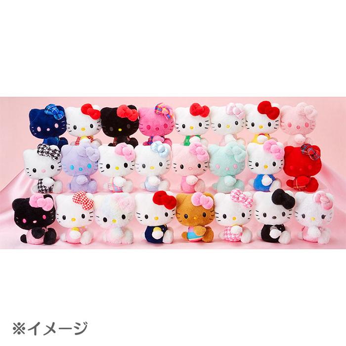 Navy / Red Hello Kitty Hello Kitty 50th Anniv. Plush Mascot (Dark Blue Overalls) | NZ_HK92343