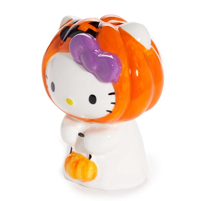 Orange Hello Kitty Hello Kitty Halloween Trick or Treat Ghost Ceramic Figurine | NZ_HK55185