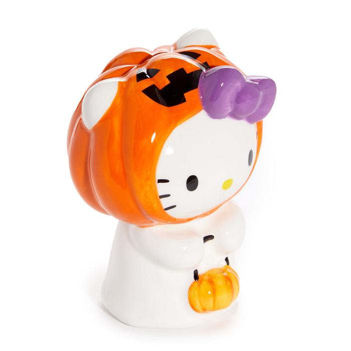 Orange Hello Kitty Hello Kitty Halloween Trick or Treat Ghost Ceramic Figurine | NZ_HK55185