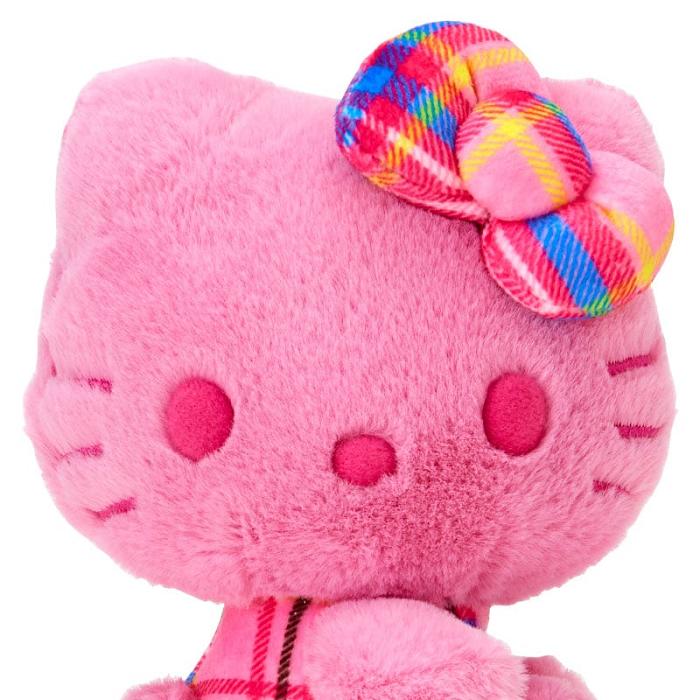 Pink Hello Kitty Hello Kitty 50th Anniv. Plush Mascot (Pink Tartan) | NZ_HK28721