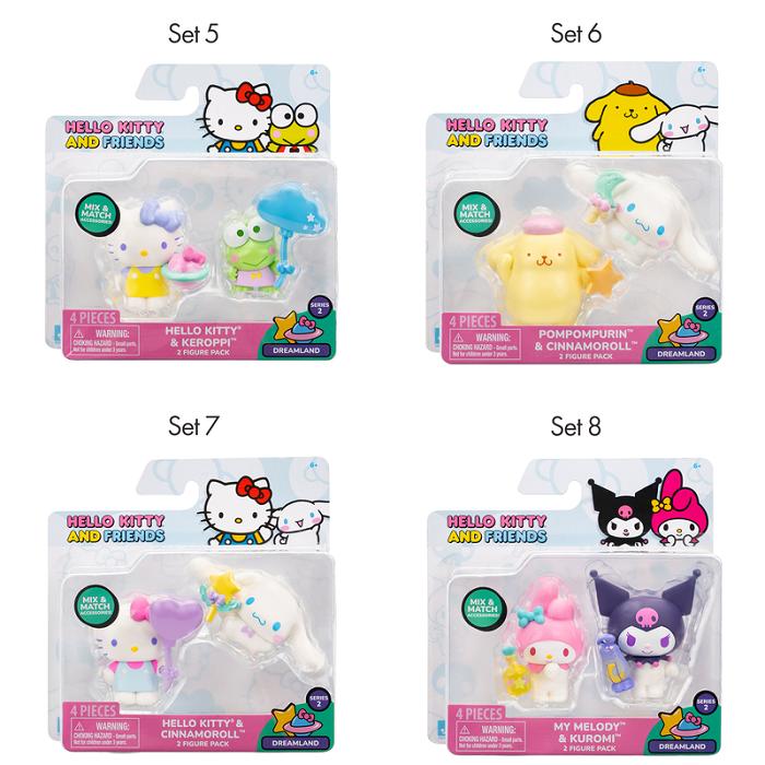 Pink Hello Kitty Hello Kitty and Friends 2-pc Figure Pack (Series 2: Dreamland) | NZ_HK82822