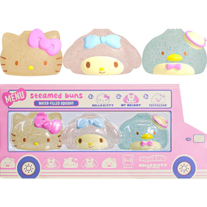 Pink Hello Kitty Hello Kitty and Friends Steamed Bun Squishy 3-pc Gift Set | NZ_HK70323