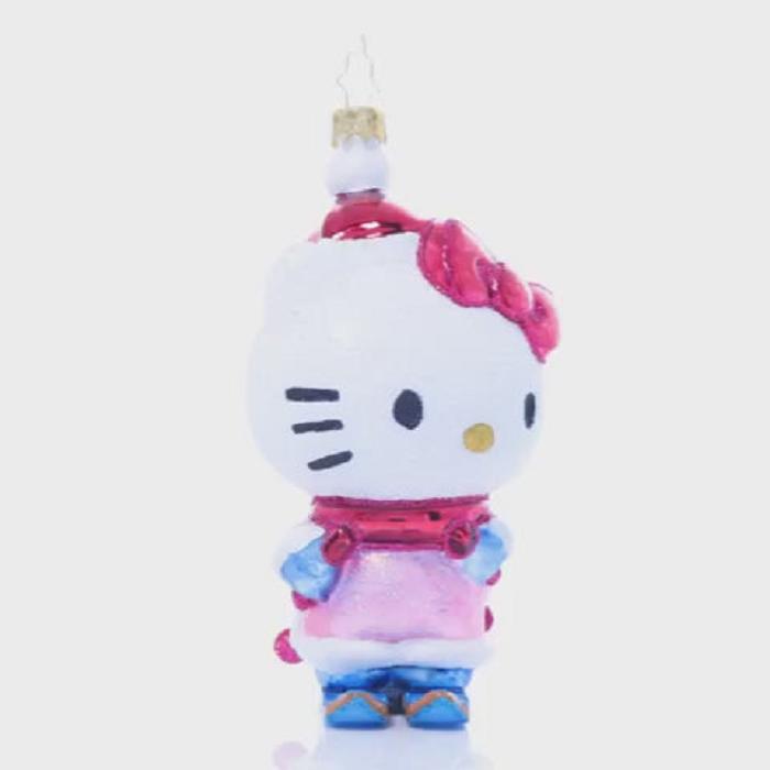 Pink Hello Kitty Hello Kitty x Christopher Radko Handmade Glass Ornament (Aspen Adventure) | NZ_HK21618