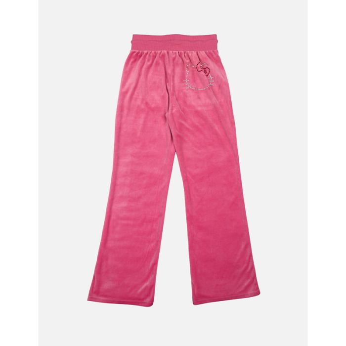 Pink Hello Kitty Hello Kitty x Dumbgood Velour Track Pants (50th Anniv.) | NZ_HK28552