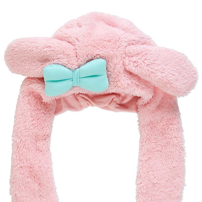 Pink Hello Kitty My Melody Kids Hooded Wrap Scarf | NZ_HK74251