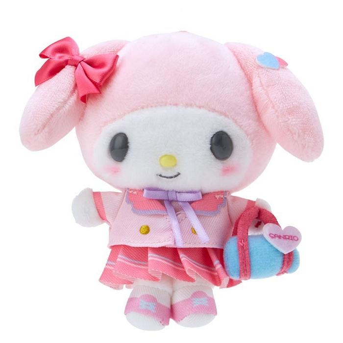 Pink Hello Kitty My Melody Plush Mascot Keychain (Sanrio Academy Series) | NZ_HK14436