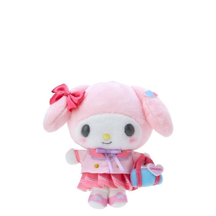 Pink Hello Kitty My Melody Plush Mascot Keychain (Sanrio Academy Series) | NZ_HK14436