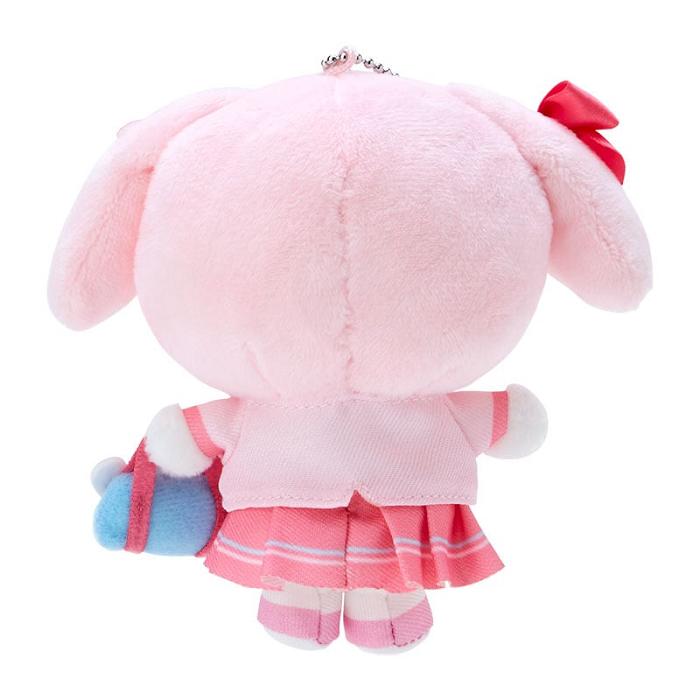 Pink Hello Kitty My Melody Plush Mascot Keychain (Sanrio Academy Series) | NZ_HK14436