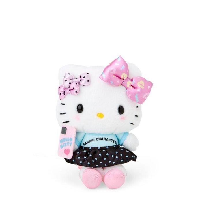 Pink / Black Hello Kitty Hello Kitty Plush Mascot Keychain (Day at the Funfair Series) | NZ_HK28741