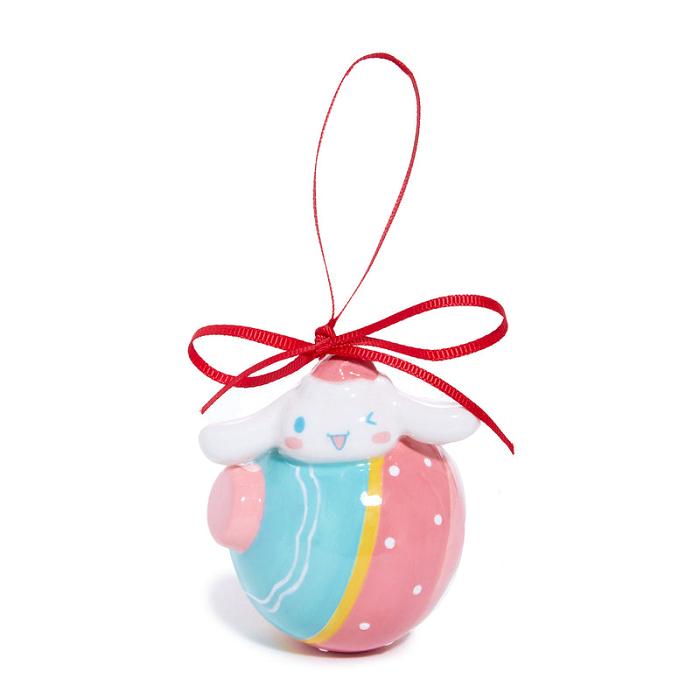 Pink / Blue Hello Kitty Hello Kitty and Cinnamoroll 2-pc Holiday Ceramic Ornament Set (Pastel Pink) | NZ_HK17756