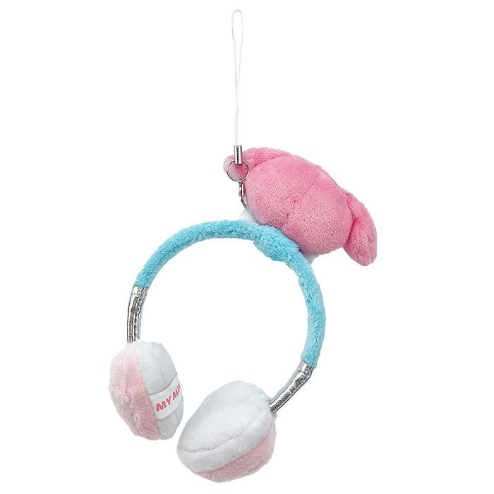 Pink / Blue Hello Kitty My Melody Plush Headphones Bag Charm | NZ_HK32918