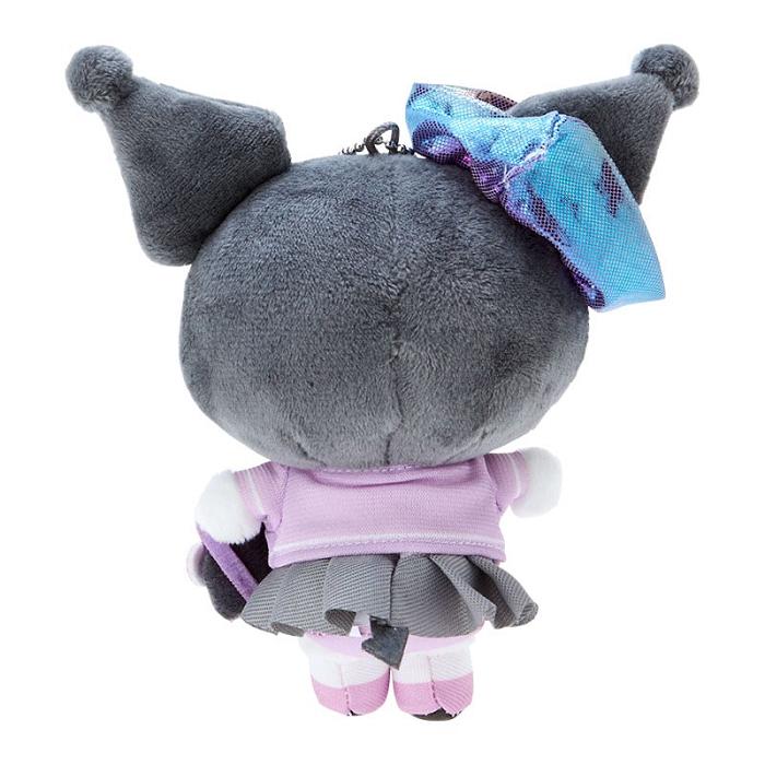 Pink / Grey Hello Kitty Kuromi Plush Mascot Keychain (Sanrio Academy Series) | NZ_HK11471