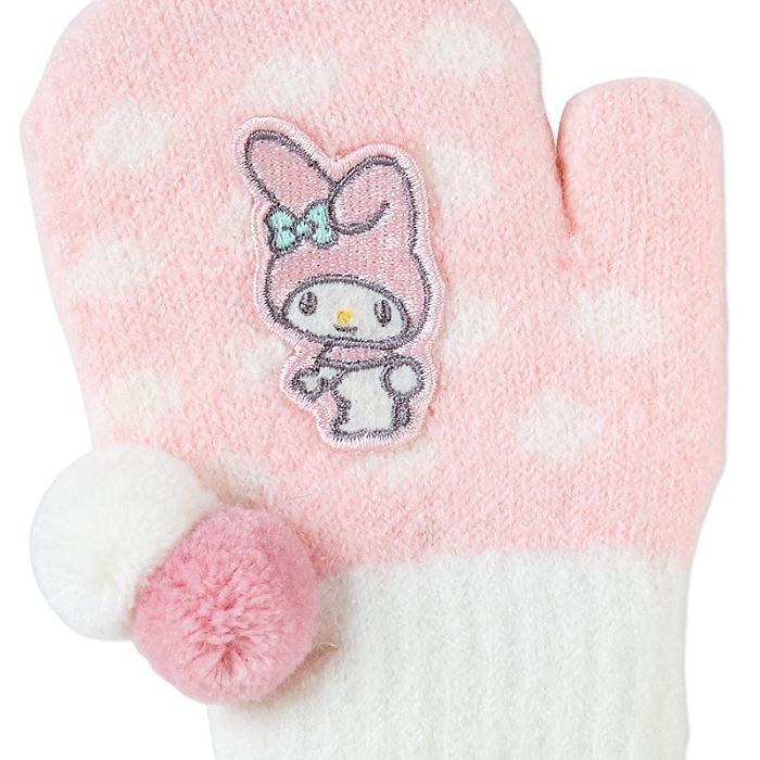 Pink / White Hello Kitty My Melody Kids Cozy Mittens | NZ_HK43681