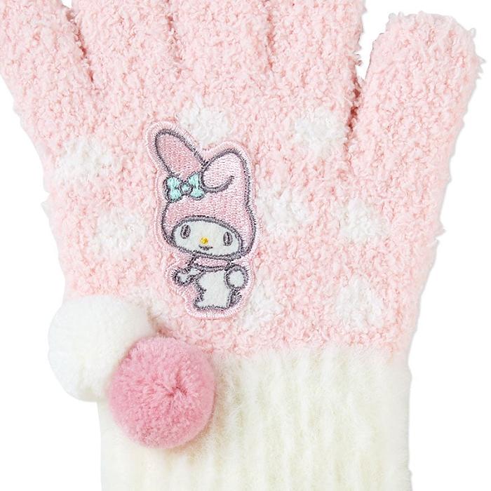 Pink / White Hello Kitty My Melody Kids Cozy Gloves | NZ_HK78039