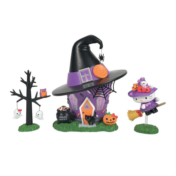 Purple Hello Kitty Hello Kitty\'s Halloween Witch Tower Figurine Set | NZ_HK62309