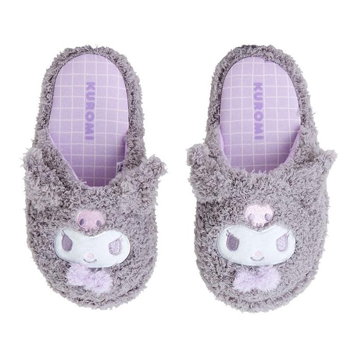 Purple Hello Kitty Kuromi Cozy Sherpa Kids Slippers | NZ_HK78845