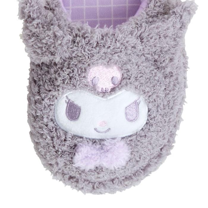 Purple Hello Kitty Kuromi Cozy Sherpa Kids Slippers | NZ_HK78845