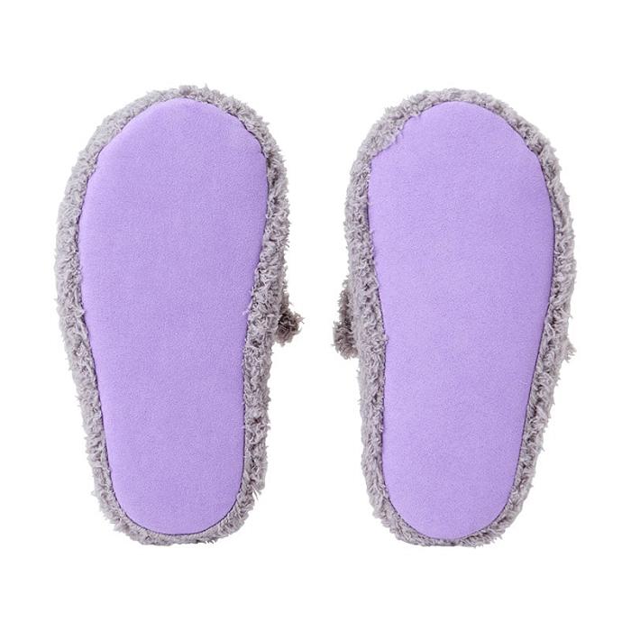 Purple Hello Kitty Kuromi Cozy Sherpa Kids Slippers | NZ_HK78845