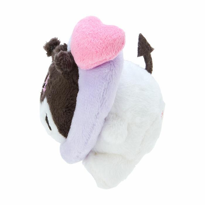 Purple Hello Kitty Kuromi Plush Mascot Keychain (Big Heart Series) | NZ_HK17774