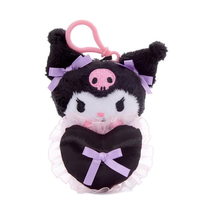 Purple / Black Hello Kitty Kuromi Lovely Ribbons Mascot Clip | NZ_HK14632