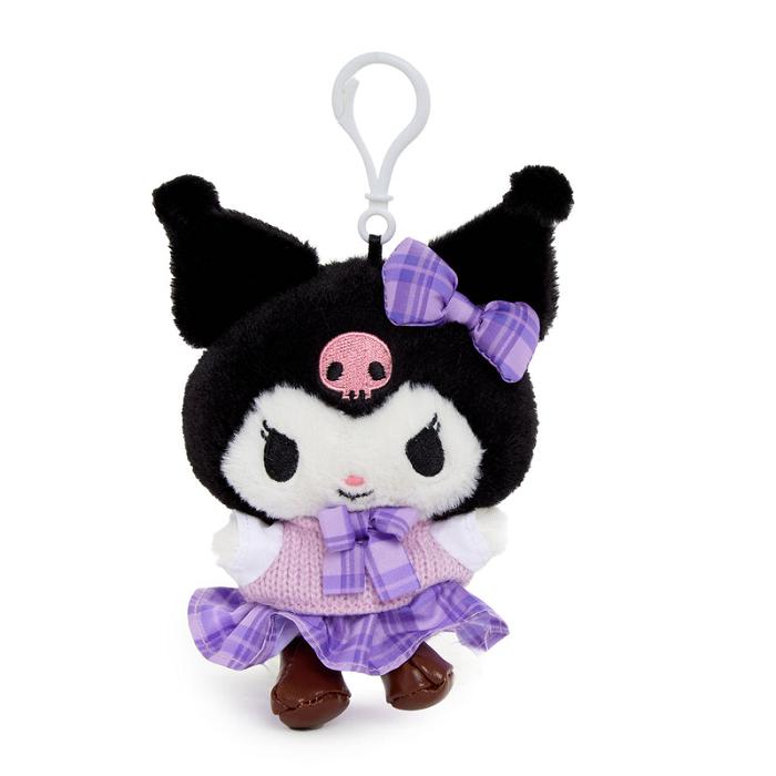 Purple / Black Hello Kitty Kuromi Mascot Clip (Uniform Series) | NZ_HK41555