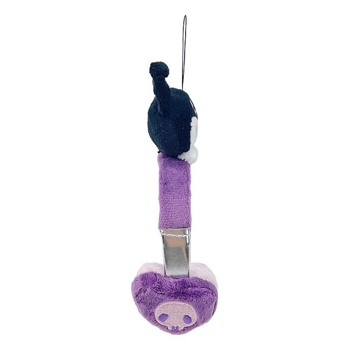 Purple / Black Hello Kitty Kuromi Plush Headphones Bag Charm | NZ_HK17657