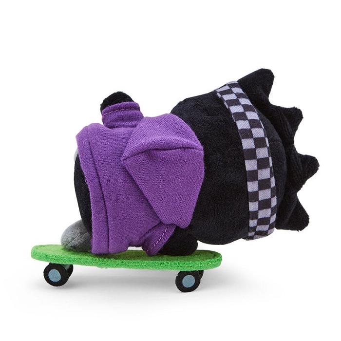 Purple / Green Hello Kitty Badtz-maru Plush Mascot Keychain (Sk8r Squad Series) | NZ_HK74584