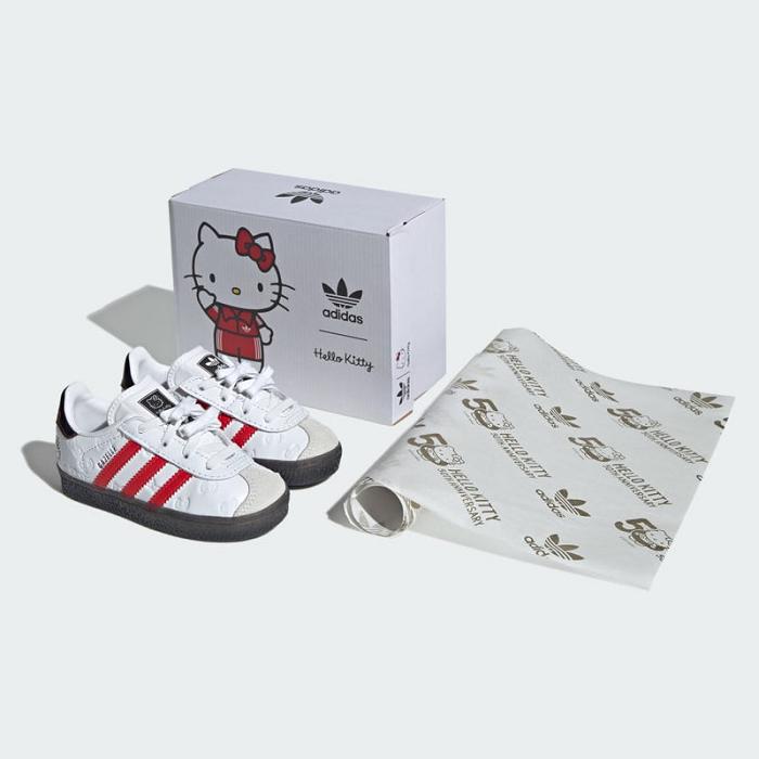 Red Black Hello Kitty Hello Kitty x adidas Gazelle Sneaker (Toddler) | NZ_HK59394