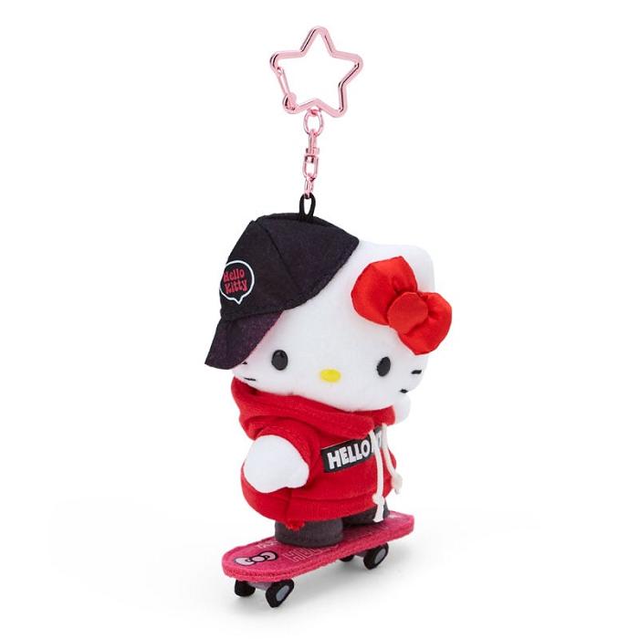 Red Hello Kitty Hello Kitty Plush Mascot Keychain (Sk8r Squad Series) | NZ_HK37093