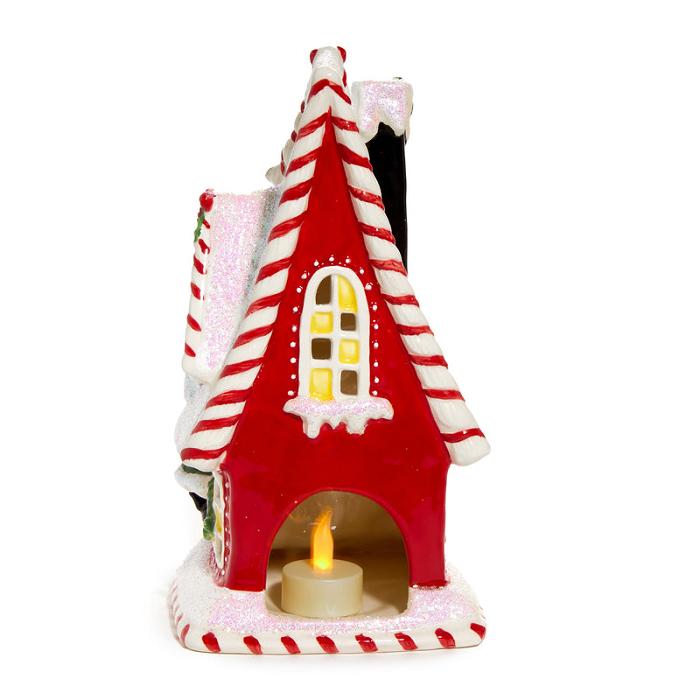 Red Hello Kitty Hello Kitty and Friends Ceramic Holiday Candle House | NZ_HK27609