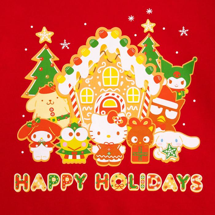 Red Hello Kitty Hello Kitty and Friends x JapanLA Gingerbread Holiday Sweater | NZ_HK81647