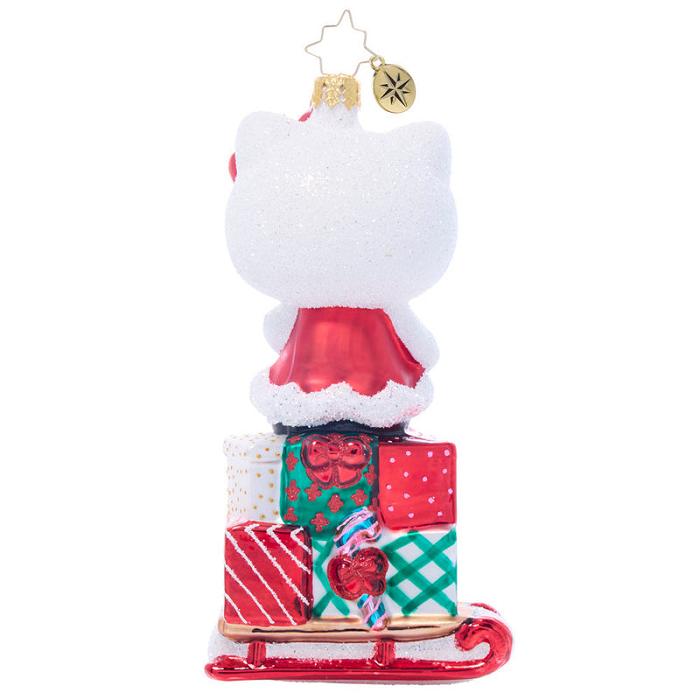 Red Hello Kitty Hello Kitty x Christopher Radko Handmade Glass Ornament (Happy Holidays) | NZ_HK54816