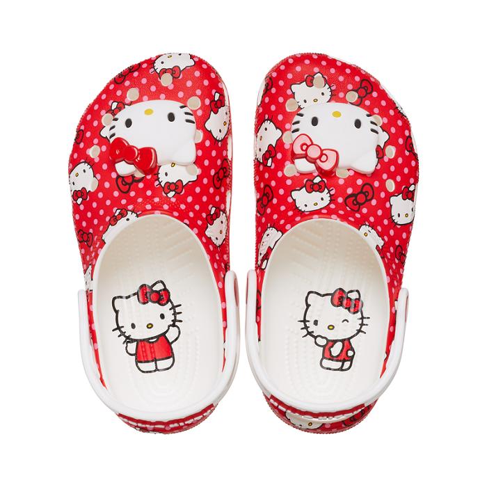 Red Hello Kitty Hello Kitty x Crocs Kids Red Classic Clog | NZ_HK67797