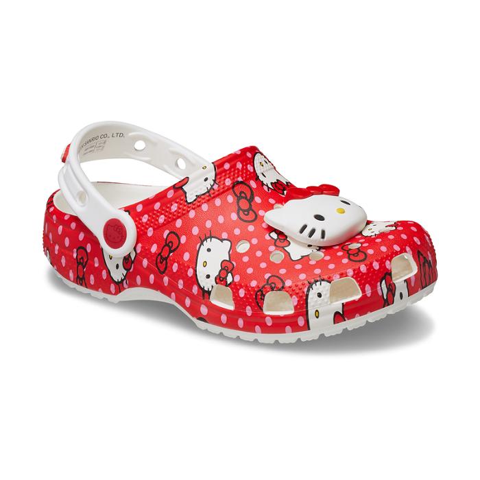 Red Hello Kitty Hello Kitty x Crocs Kids Red Classic Clog | NZ_HK67797